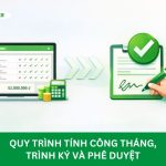 Quy trình tính công tháng - trình ký - phê duyệt