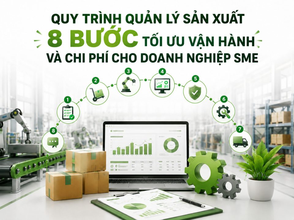 Quy trình quản lý sản xuất 8 bước tối ưu vận hành và chi phí cho doanh nghiệp SME