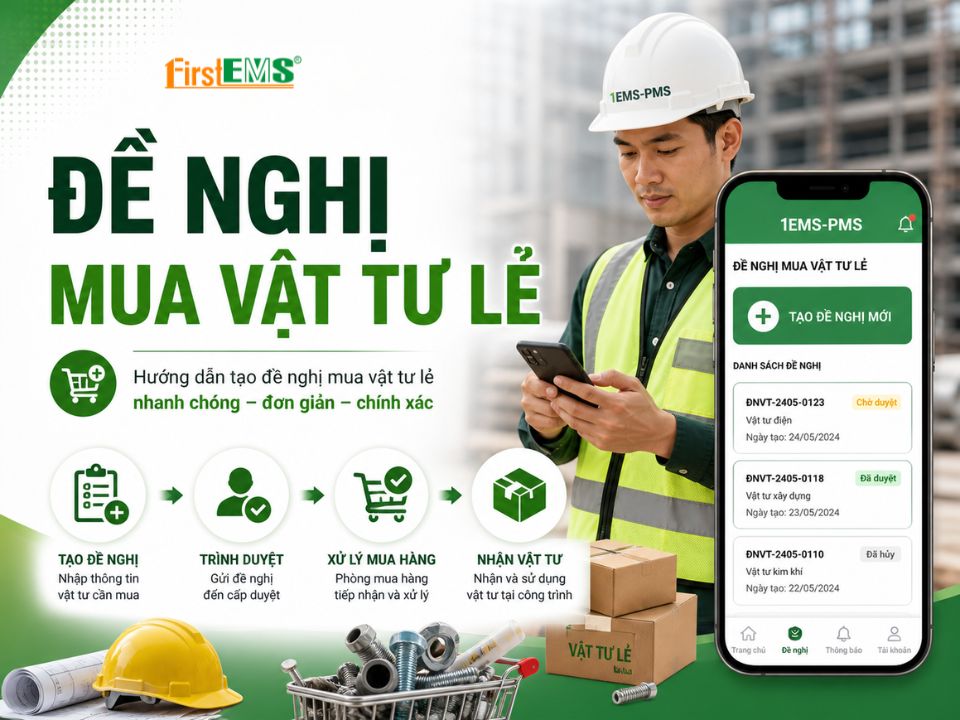 Hướng dẫn đề nghị mua vật tư lẻ