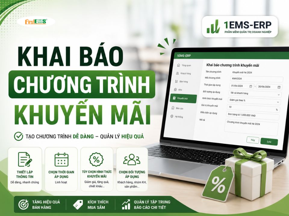 Hướng dẫn khai báo chương trình khuyến mãi