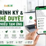 Demo trình ký và phê duyệt phiếu tạm ứng