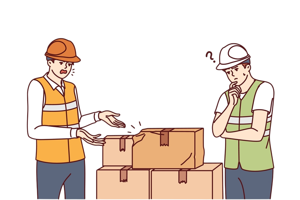 Hàng hoá hư hỏng do xếp hàng sai cách