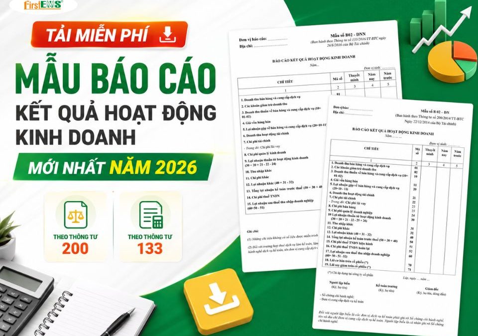 Mẫu Báo cáo kết quả hoạt động kinh doanh mới nhất năm 2026
