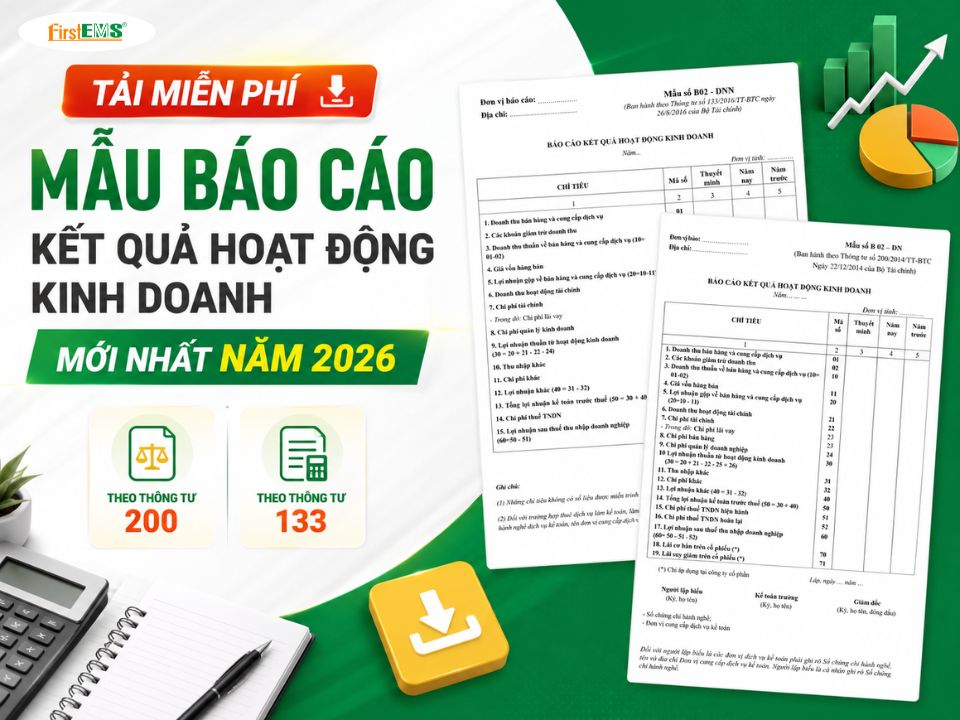 Mẫu Báo cáo kết quả hoạt động kinh doanh mới nhất năm 2026