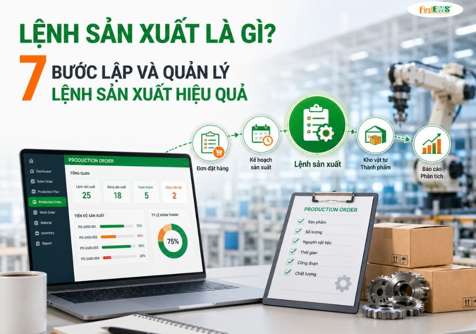 Lệnh sản xuất là gì? 7 bước lập và quản lý lệnh sản xuất hiệu quả