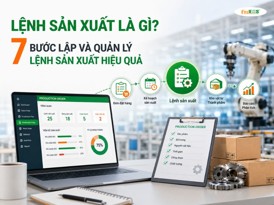 Lệnh sản xuất là gì? 7 bước lập và quản lý lệnh sản xuất hiệu quả