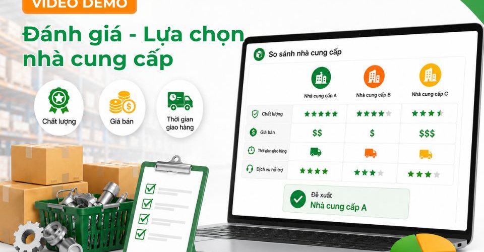 Video hướng dẫn lựa chọn nhà cung cấp trên 1EMS-ERP
