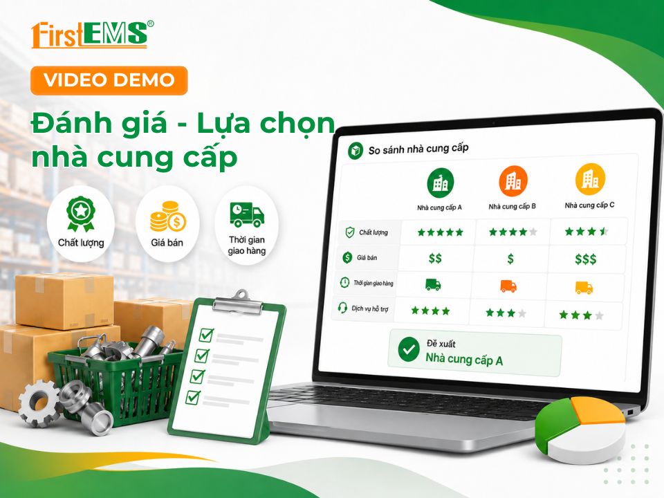 Video hướng dẫn lựa chọn nhà cung cấp trên 1EMS-ERP